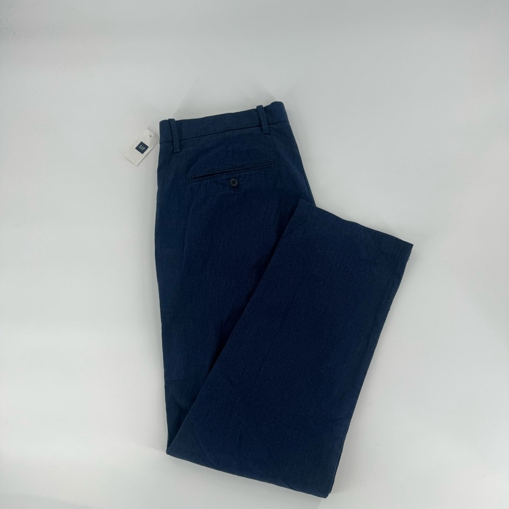 GAP SLIM PANTS MENS HERRINGBONE GREY COLOR ZIP FLY NEW WITH TAGS